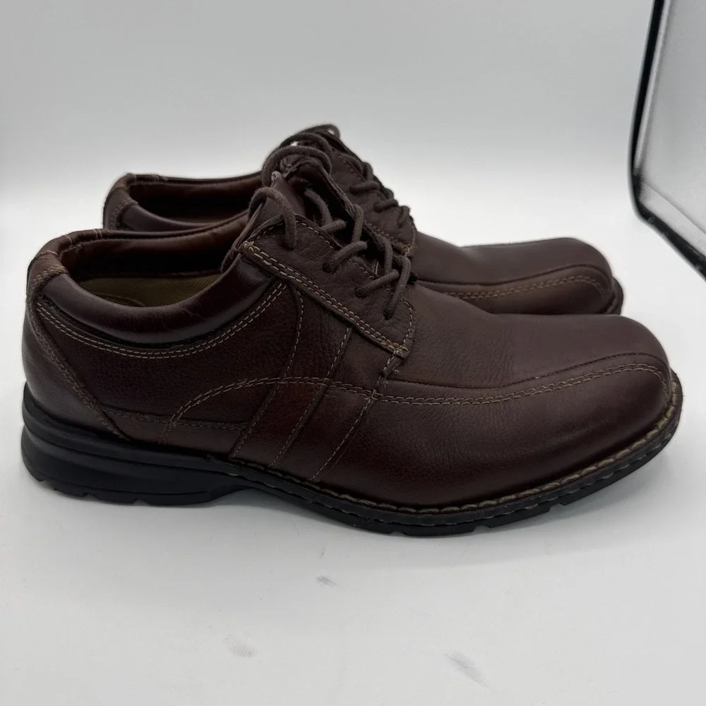 Dockers Men's Brown Casual Or Dress‎ Leather Shoes Sz 9.5 W Fall Everyday Wear